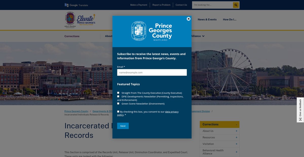 Preview of princegeorgescountymd.gov