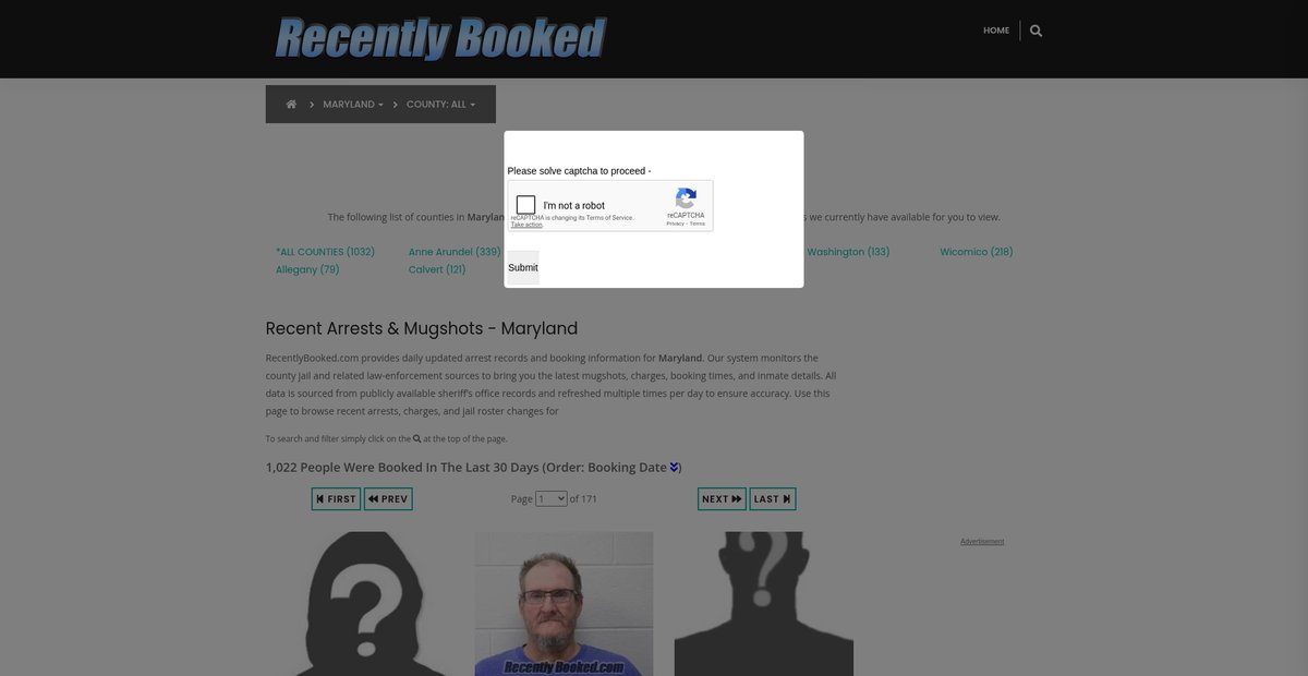 Preview of recentlybooked.com