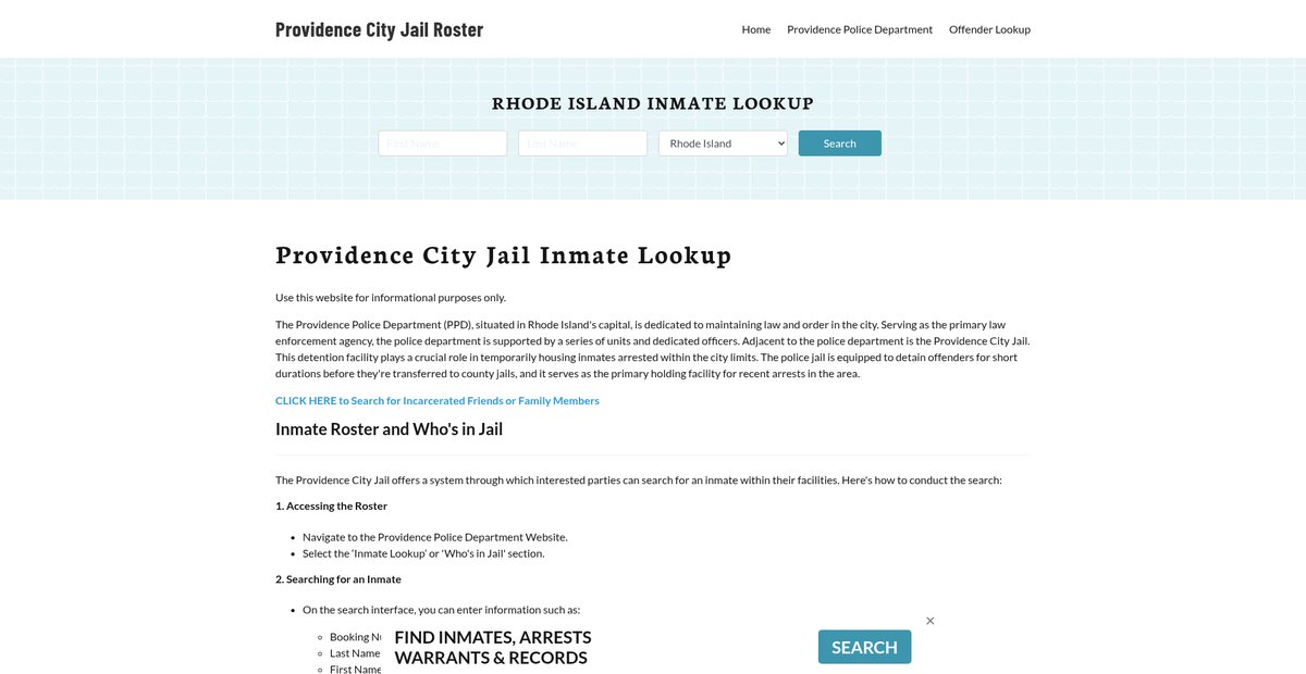 Preview of providencecityjail.org