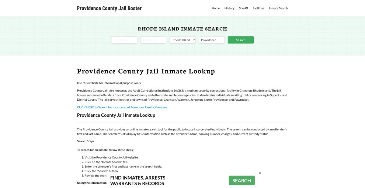 Preview of providencecountyjail.org
