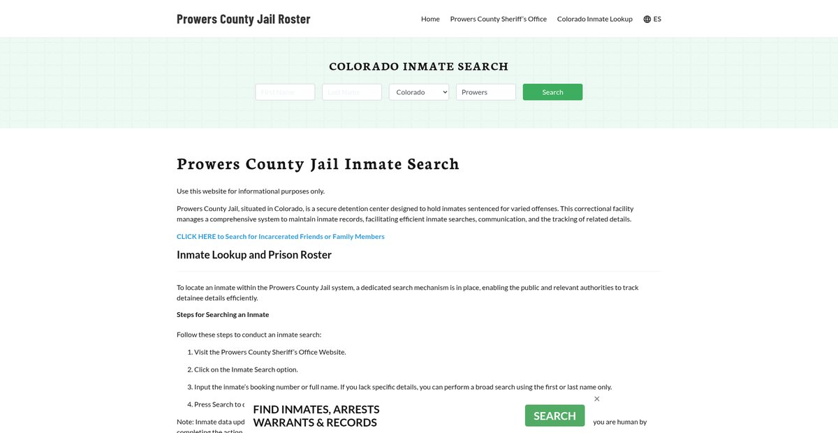 Preview of prowerscountyjail.org