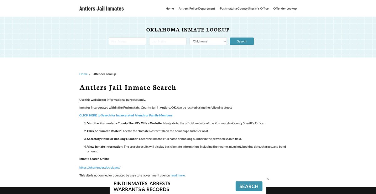 Preview of antlersjail.org