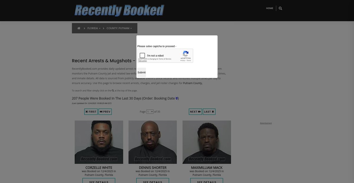Preview of recentlybooked.com