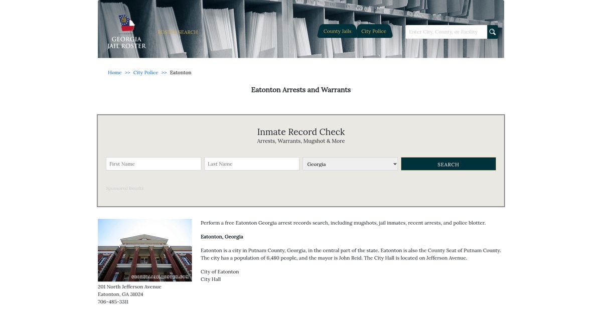 Preview of georgiajailroster.com