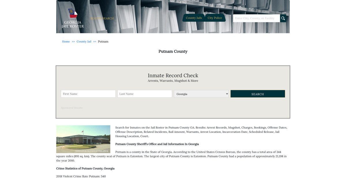 Preview of georgiajailroster.com