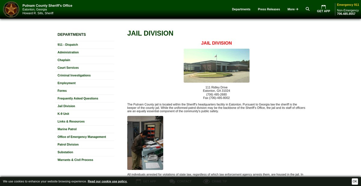 Preview of putnamcountysheriff.org