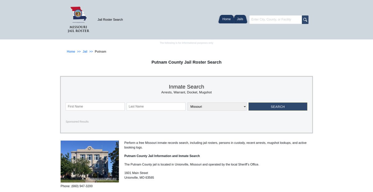 Preview of missourijailroster.com
