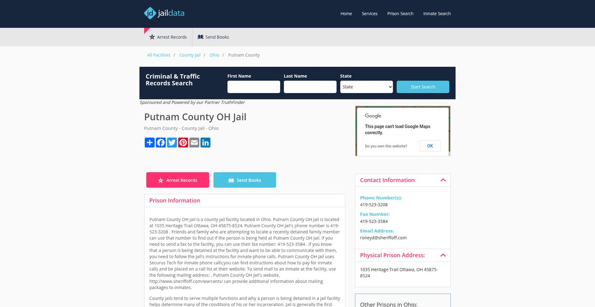 Preview of jaildata.com