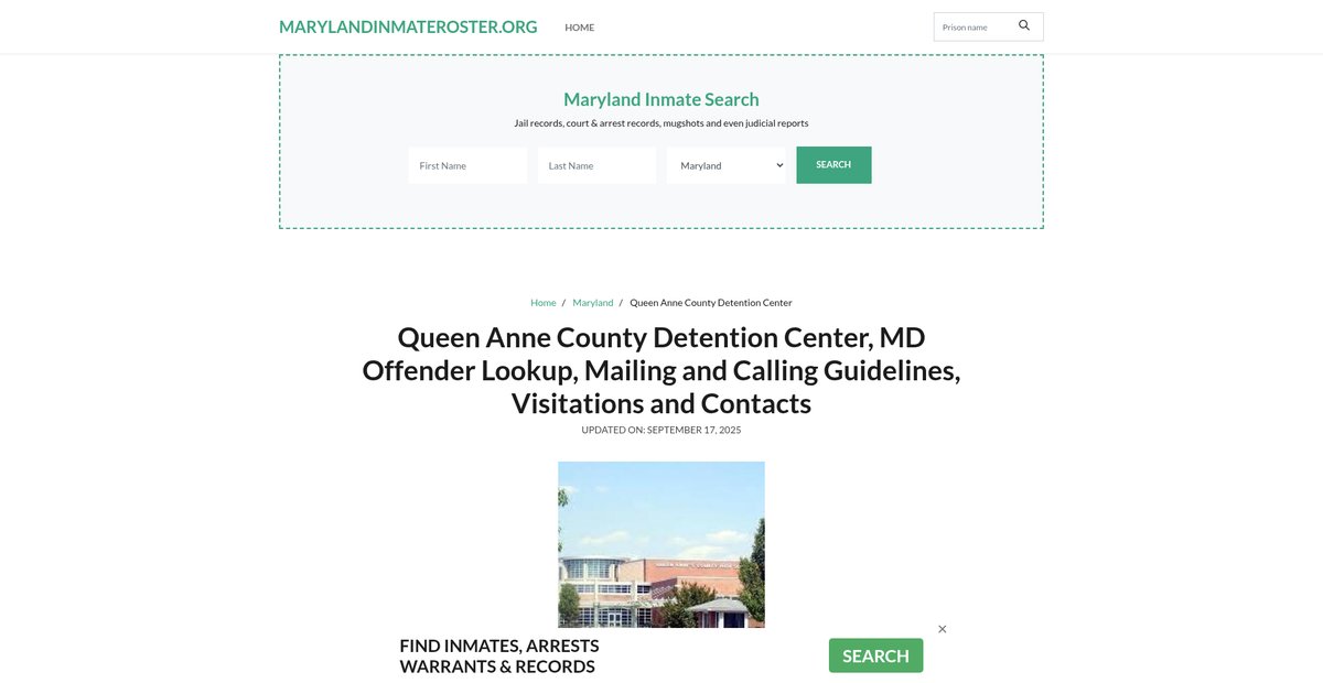 Preview of marylandinmateroster.org