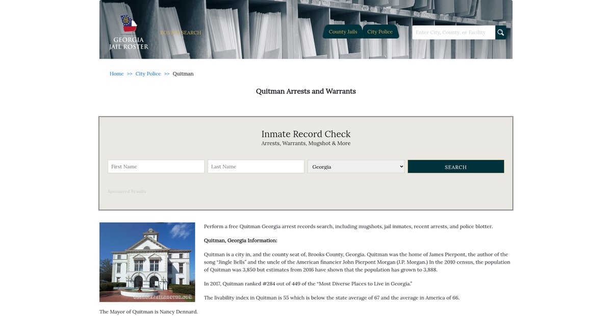 Preview of georgiajailroster.com