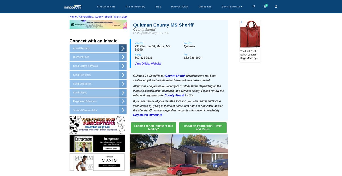 Preview of inmateaid.com
