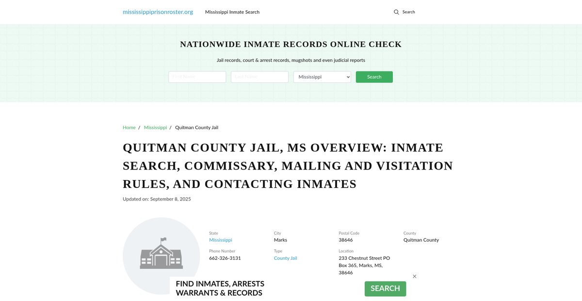 Preview of mississippiprisonroster.org