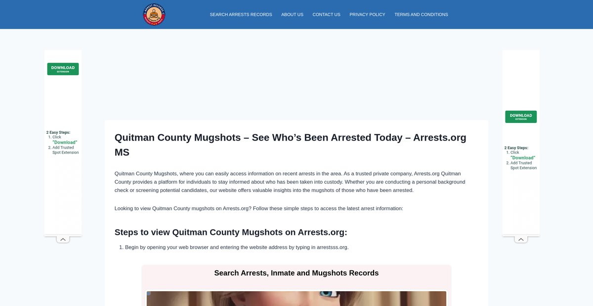Preview of quitman-mugshots.arrests-org.com