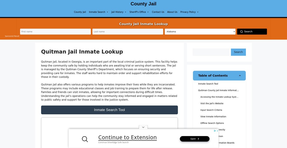 Preview of quitman.countyjail.org