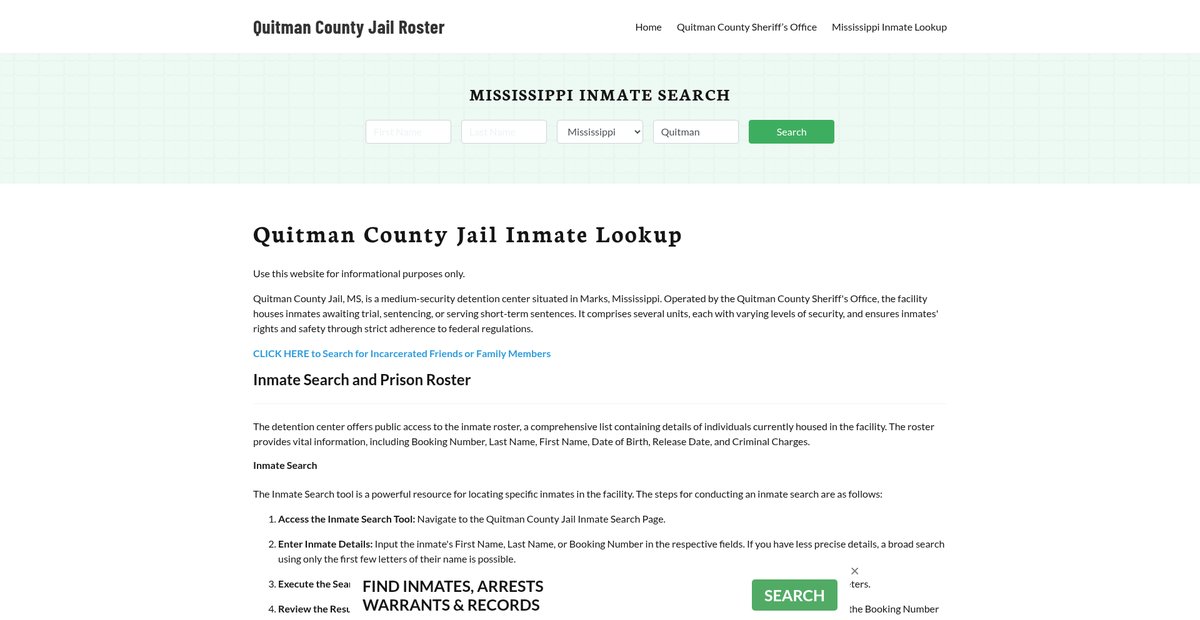 Preview of quitmancountyjail.org