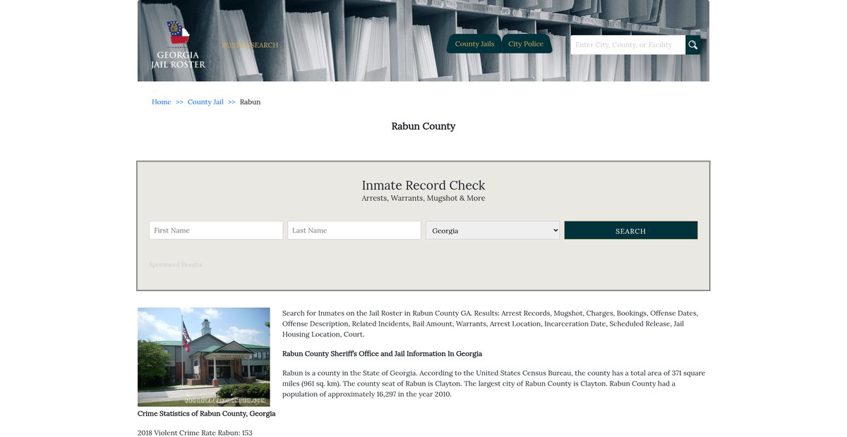 Preview of georgiajailroster.com