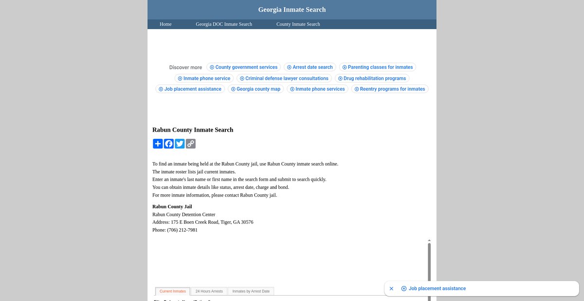 Preview of inmatesearchgeorgia.org