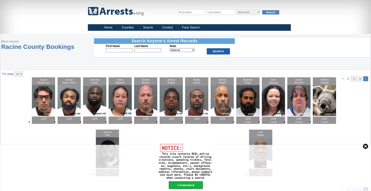 Preview of wisconsin.arrests.org