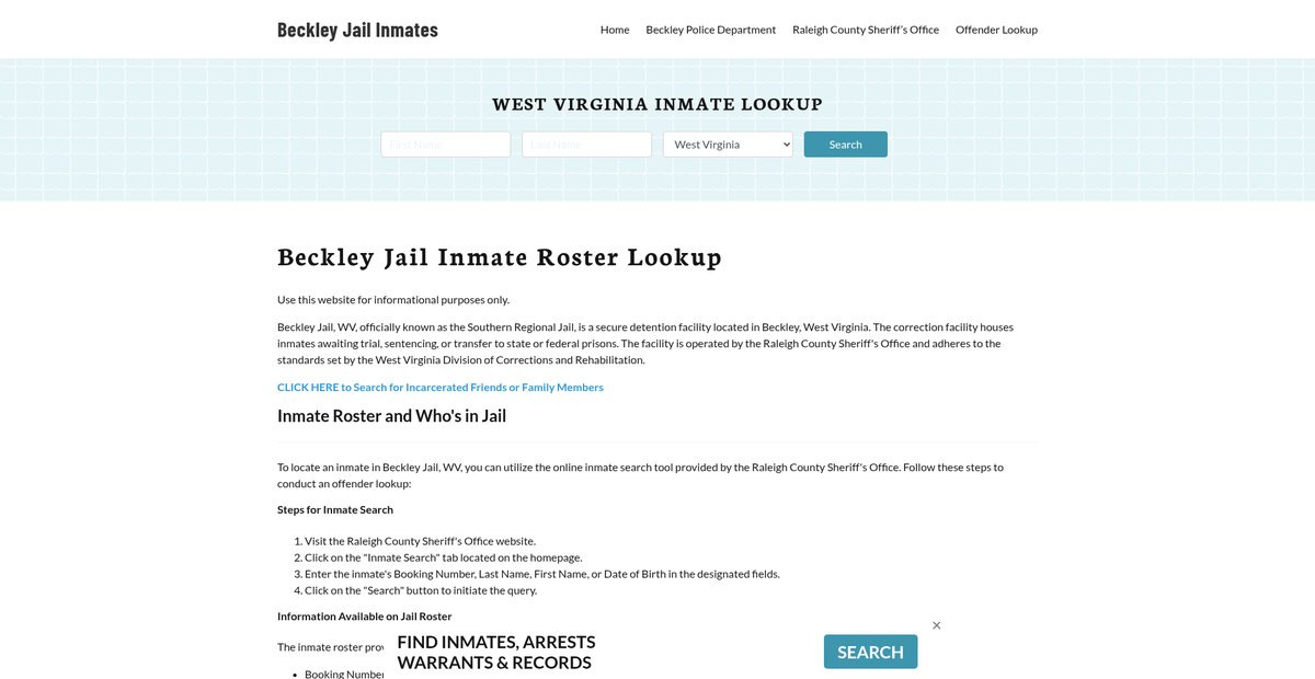 Preview of beckleyjail.org