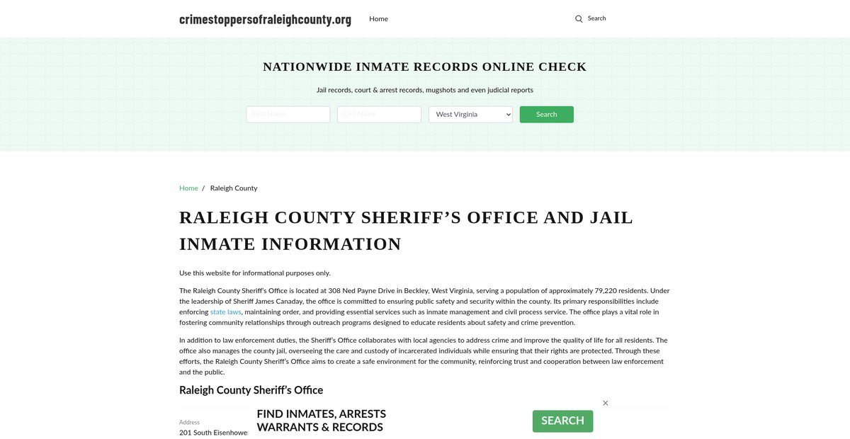 Preview of crimestoppersofraleighcounty.org