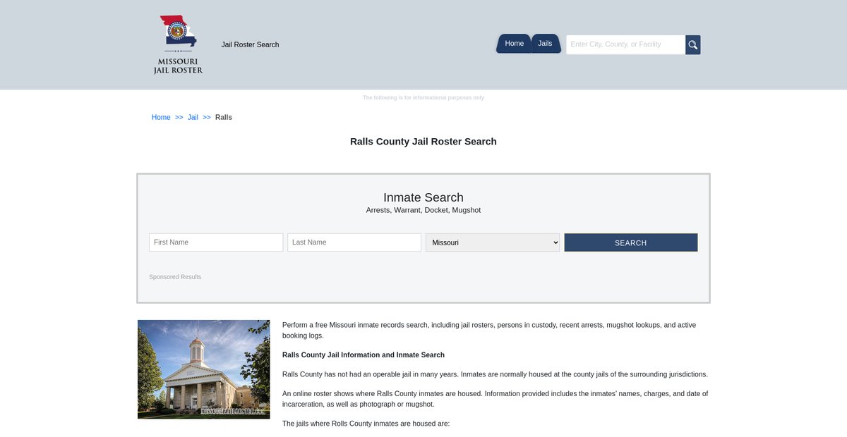 Preview of missourijailroster.com