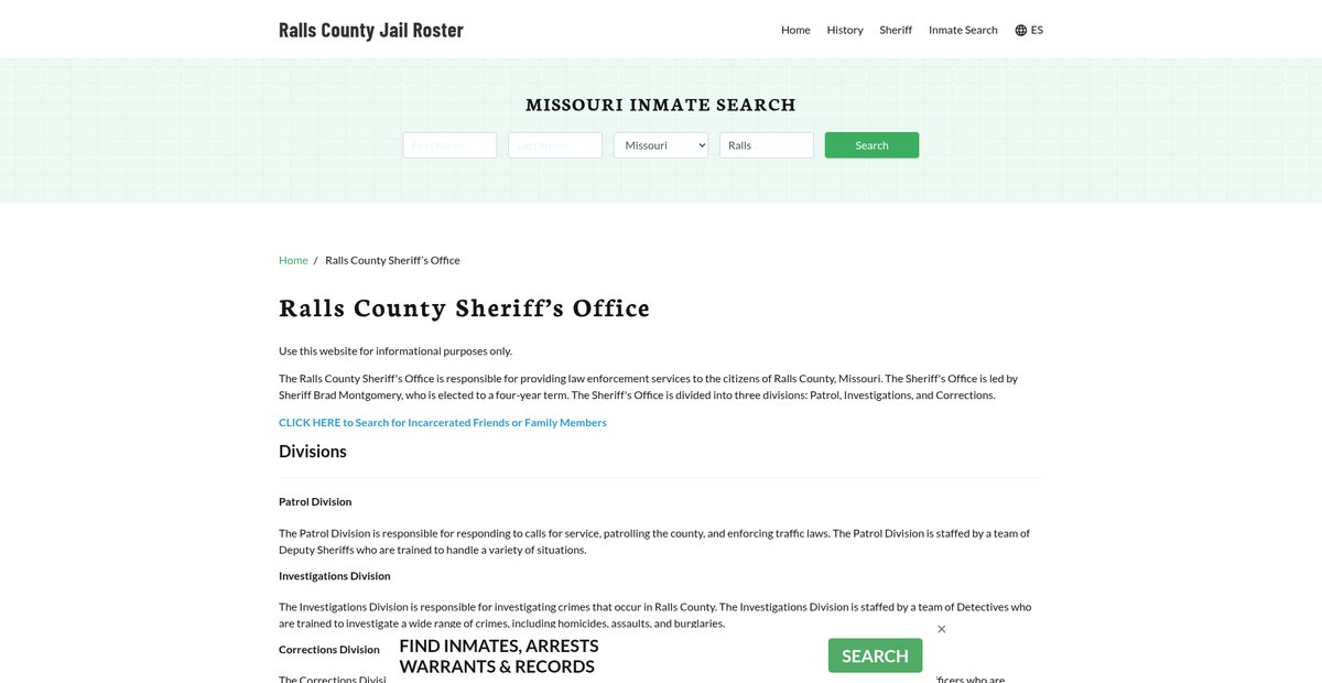 Preview of rallscountyjail.org