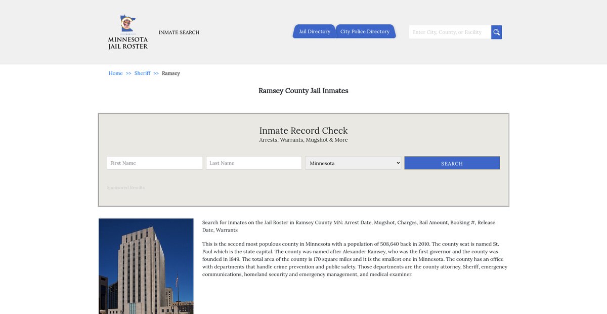 Preview of minnesotajailroster.com