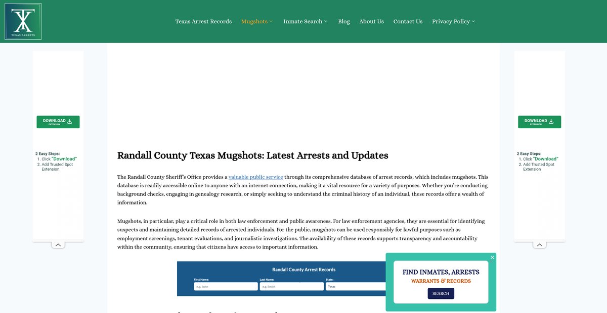 Preview of arrests-tx.org