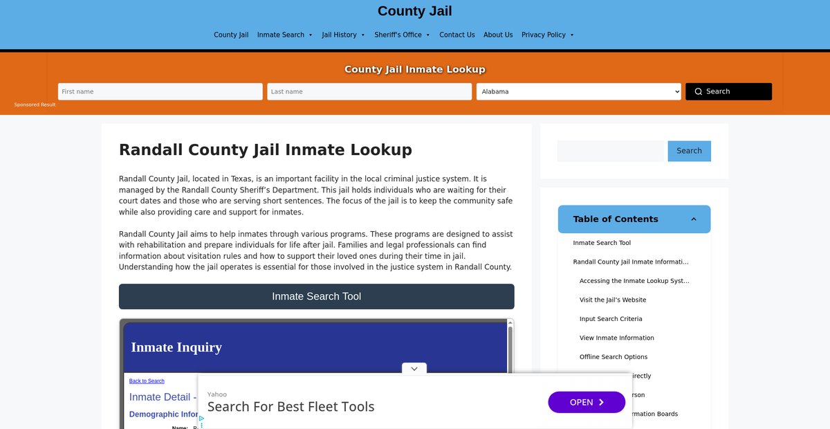 Preview of randall.countyjail.org