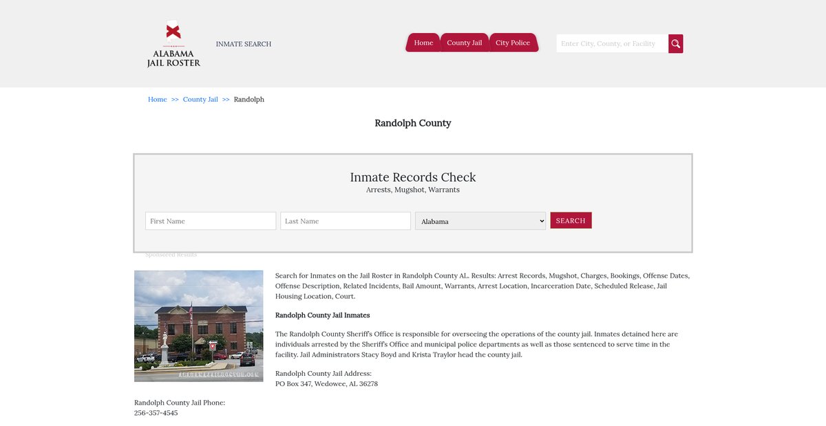 Preview of alabamajailroster.com