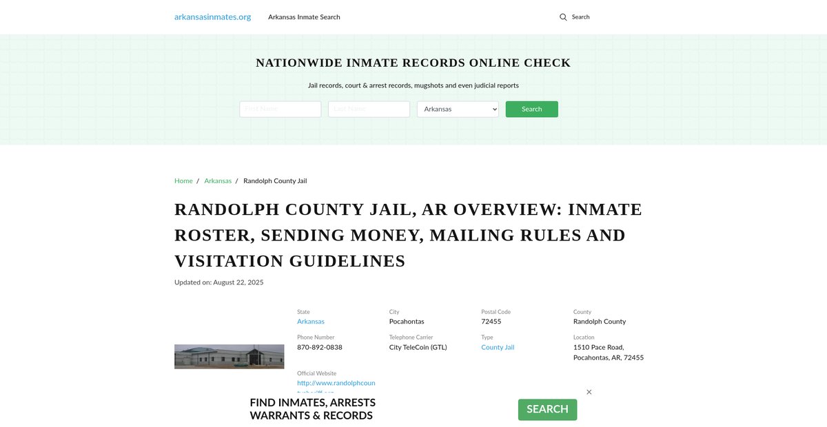 Preview of arkansasinmates.org
