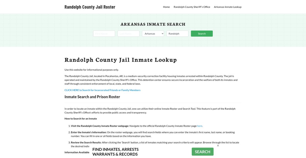 Preview of randolphcountyjail.org