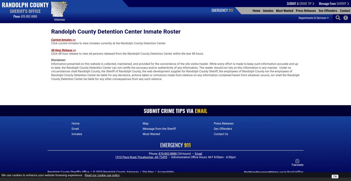 Preview of randolphcountysheriff.org