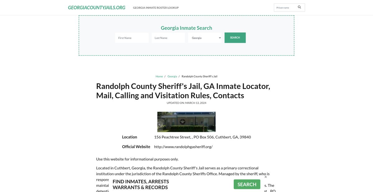 Preview of georgiacountyjails.org