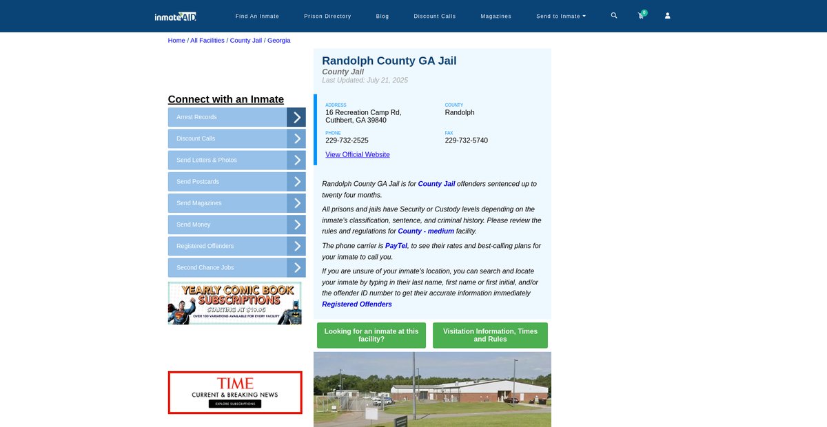Preview of inmateaid.com