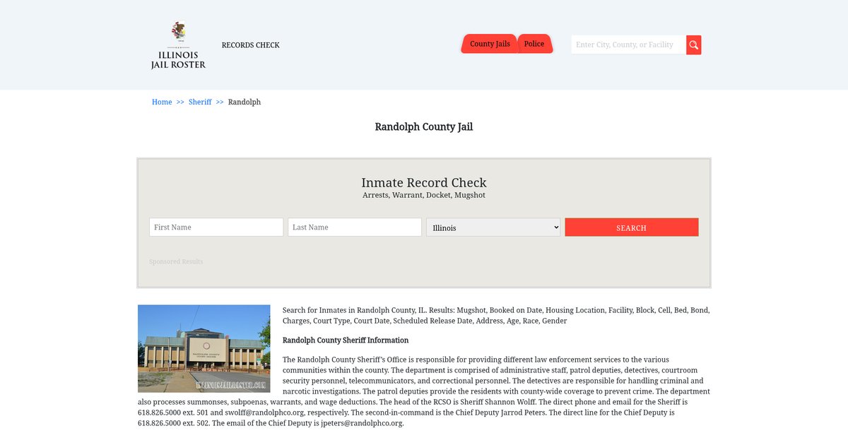 Preview of illinoisjailroster.com