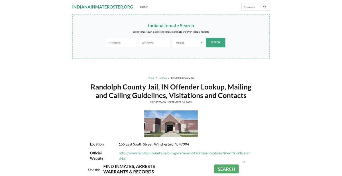 Preview of indianainmateroster.org