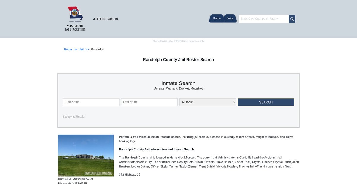 Preview of missourijailroster.com