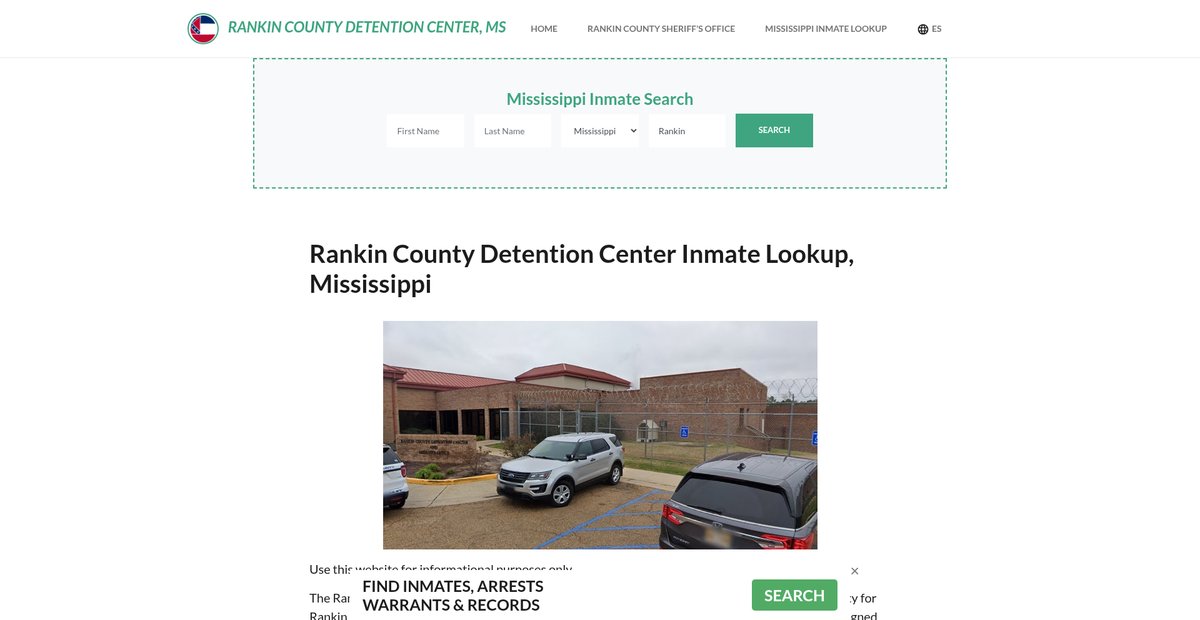 Preview of rankincountydetentionms.org