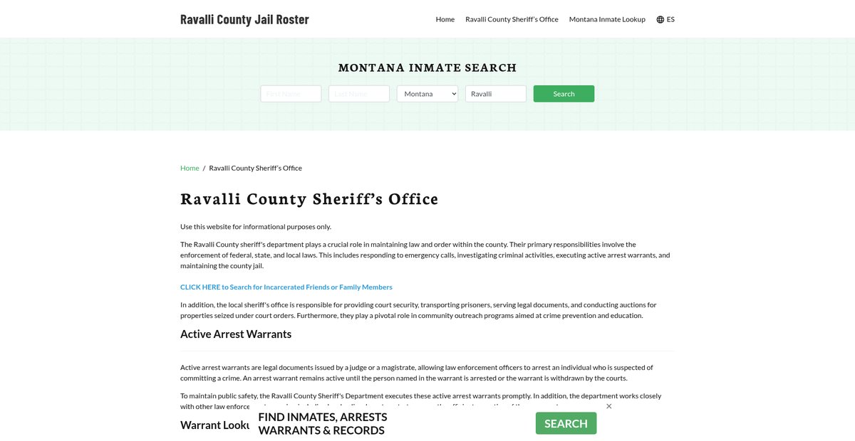 Preview of ravallicountyjail.org