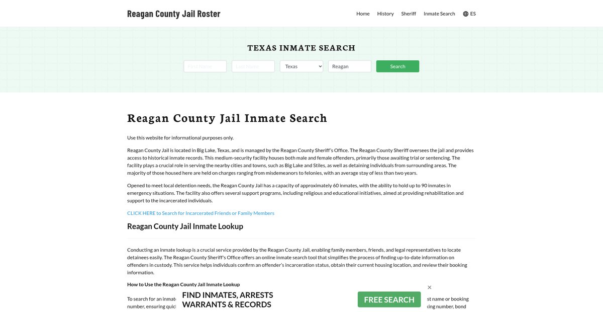Preview of reagancountyjail.org
