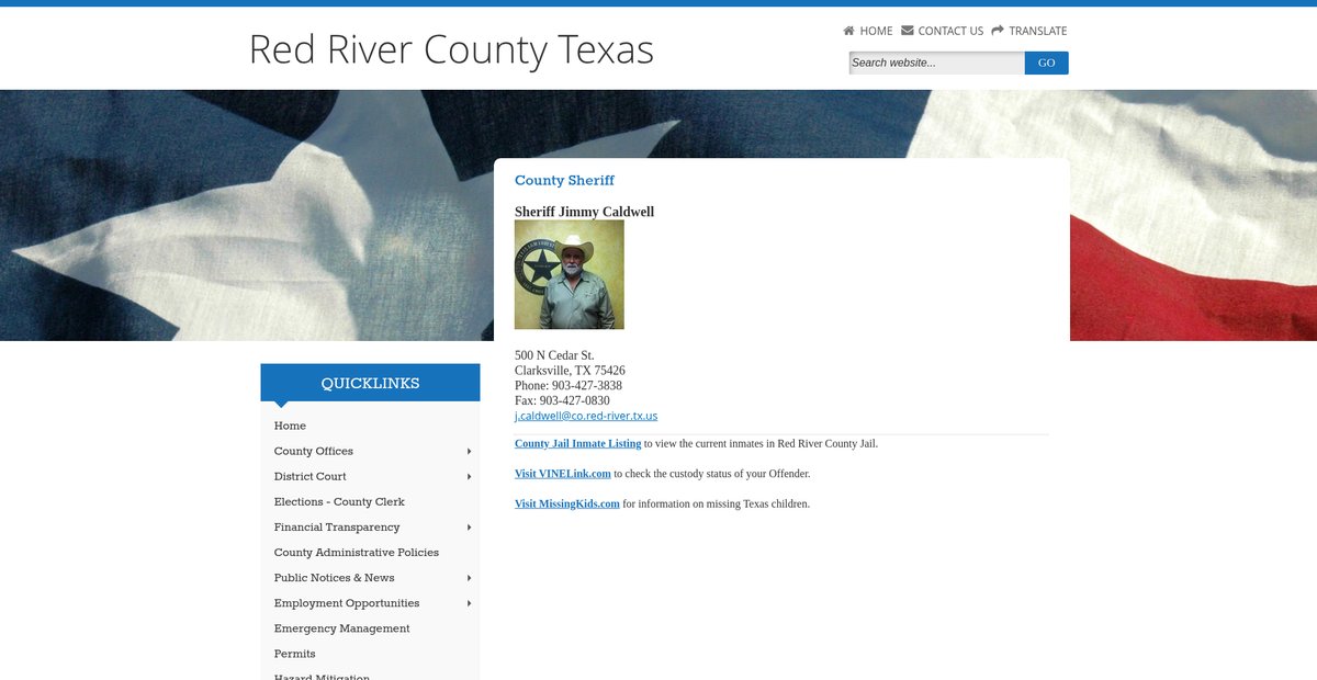 Preview of co.red-river.tx.us