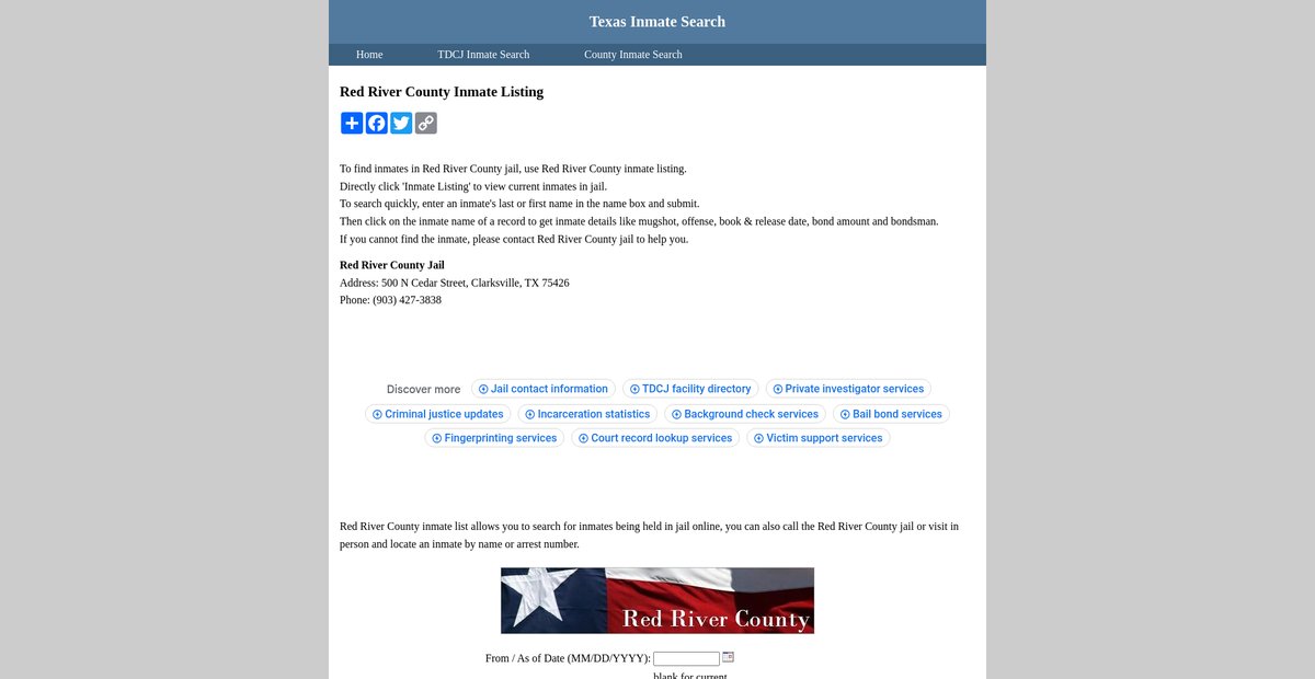 Preview of inmatesearchtexas.org