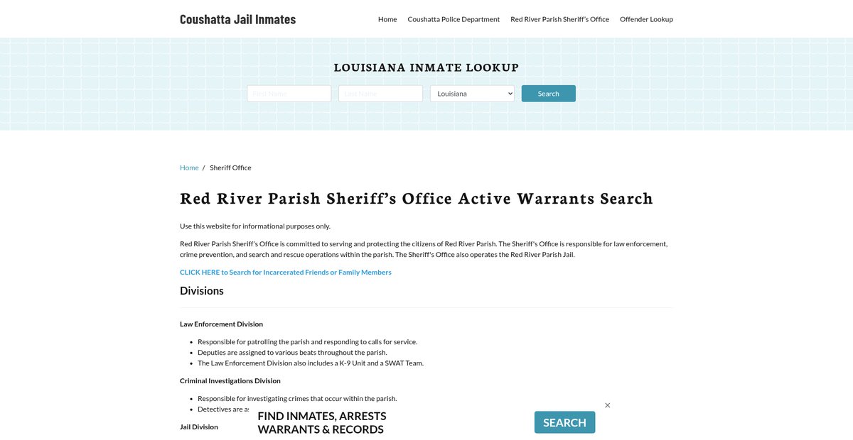 Preview of coushattajail.org