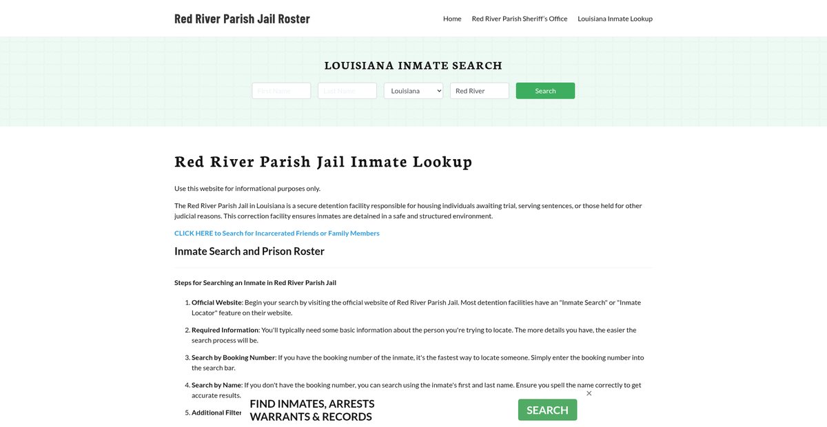 Preview of redriverparishjail.org