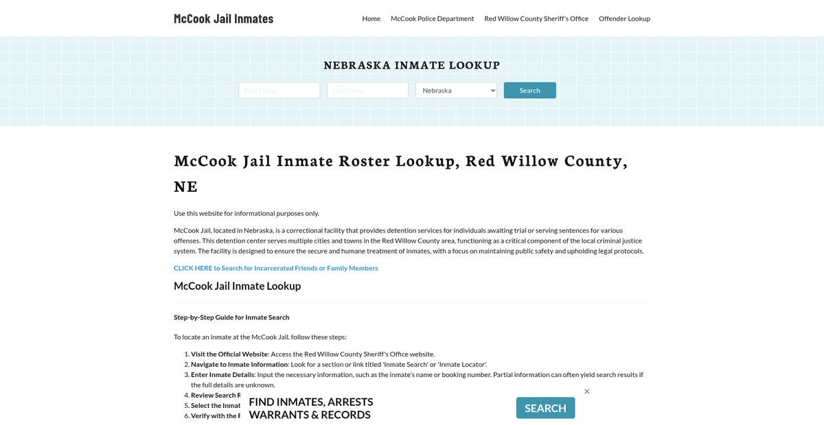 Preview of mccookjail.org