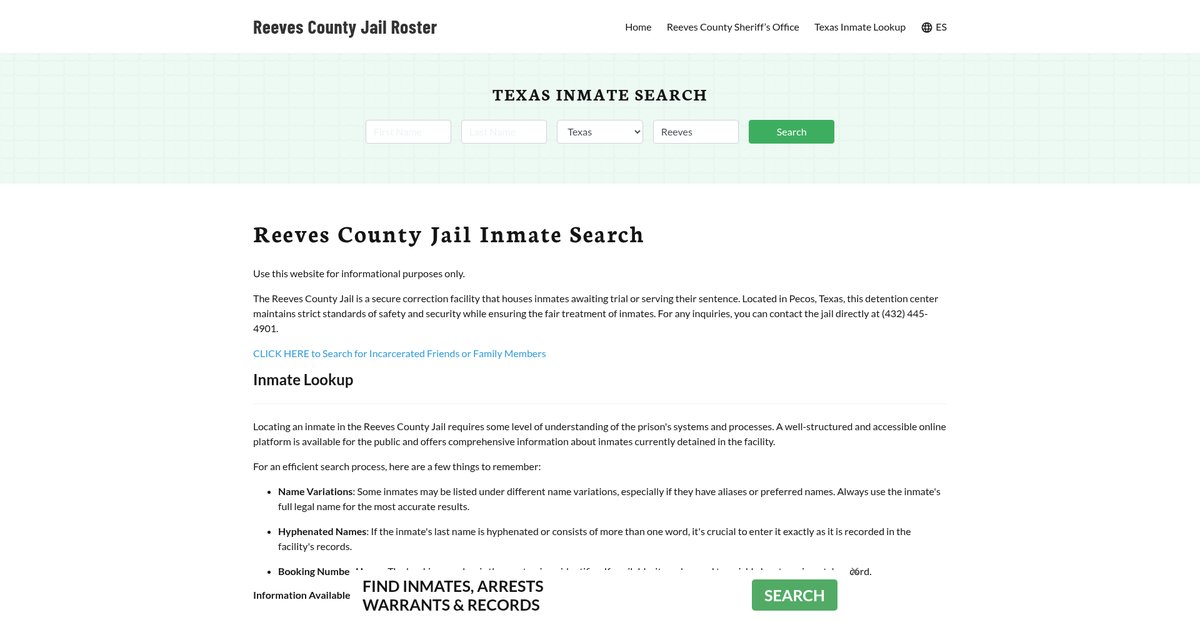 Preview of reevescountyjail.org