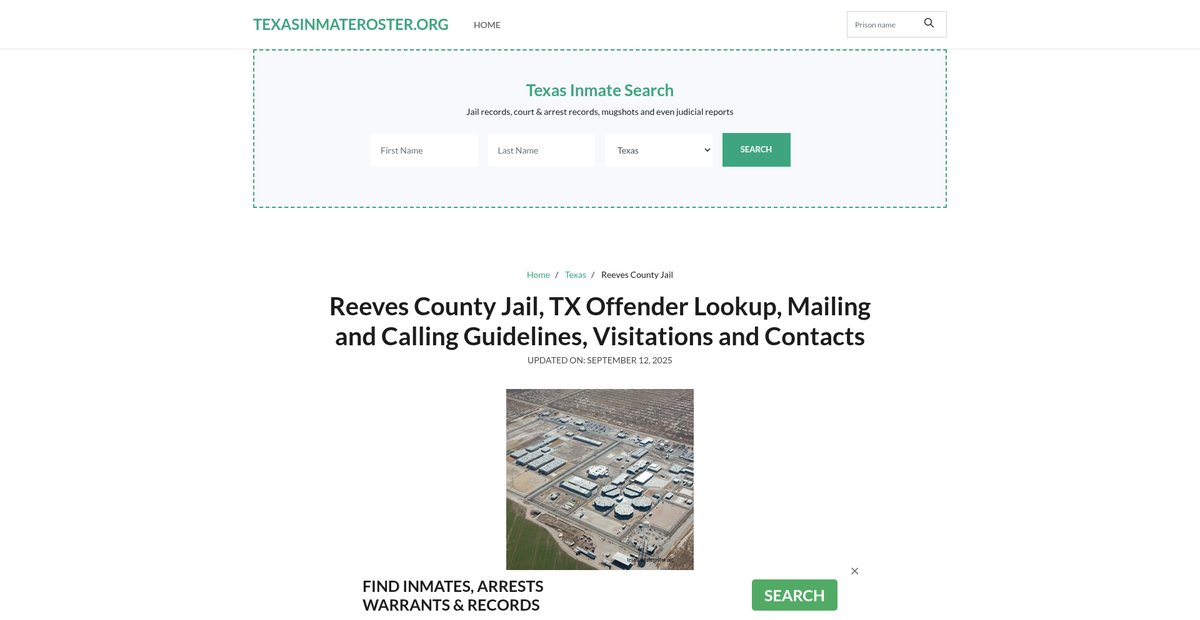 Preview of texasinmateroster.org