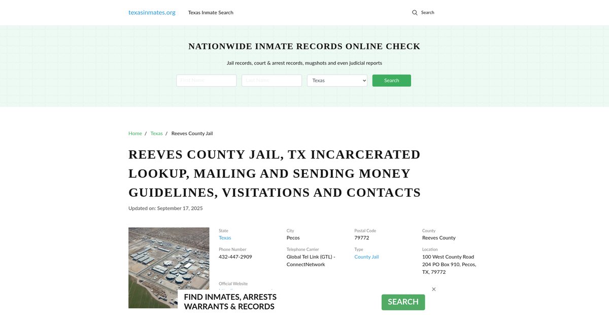 Preview of texasinmates.org