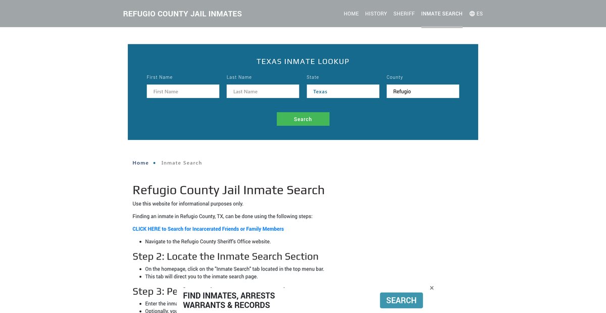 Preview of refugiojailroster.org